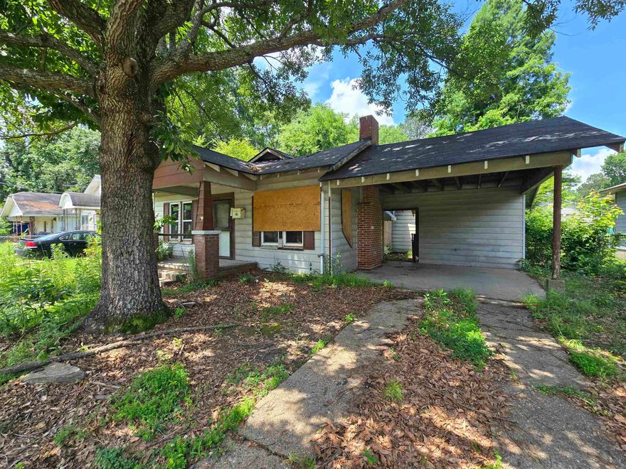 Who's ready for their next investment project? Who likes easy flips? This home is already halfway done! It has been taken down to the studs and has been given a new roof, plumbing, HVAC system, updated electrical, subfloors, windows, sliding patio door, and framing. Creative financing is considered. 3 bed, 1 bath, fireplace, fenced back yard with oversize carport. Come take a look!