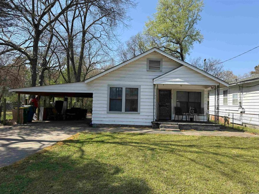 Investor opportunity near University of Arkansas at Little Rock! This 3-bedroom, 1-bath home has a tenant in place, offering immediate rental income. Features include a large backyard, carport and a large utility room. Located in a convenient location close to campus, shopping, and major routes. No seller property disclosure. Buyers are encouraged to measure square footage and lot size. Showings require 24 hours notice; do not disturb tenant.