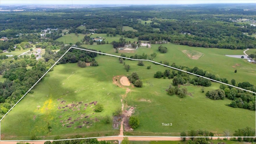 This beautiful 111-acre property is located in Jonesboro, Arkansas, between County Road 348 and County Road 342. Offered at $25,000 per acre, the land consists of three tractsTract 1 (9.2 acres), Tract 2 (7.73 acres), and Tract 3 (94.38 acres). The property features gently rolling hills, open pastureland, and scattered mature trees throughout. Fully fenced and equipped with two established cattle ponds, it's well-suited for livestock, hay production, or horses. With multiple access points and wide road frontage, it also presents strong potential for residential development or a private estate. Enjoy the quiet and privacy of rural living while remaining just minutes from the amenities of Jonesboro. Whether you envision a working cattle or horse ranch, a family homestead, or a well-planned neighborhood, this land offers a rare opportunity in a desirable location
