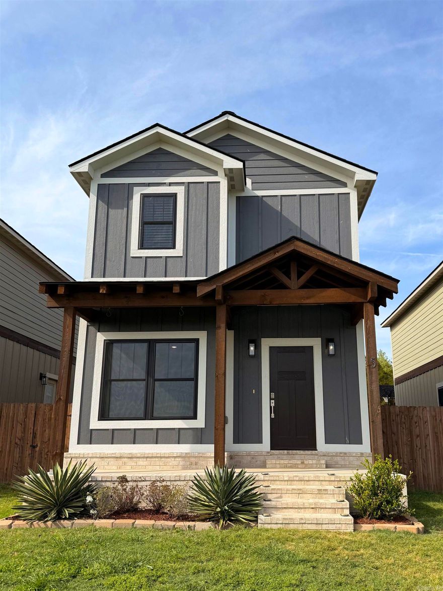 Almost New Townhouse in Southside in the popular Upper 23 at Buffalo Ridge community!! This 2 story house is designed to combine style and efficiency while being conveniently located between Batesville and Southside. The interior boasts LVP flooring throughout, shaker cabinets, quartz counter tops, stainless farm sink & more! The downstairs showcases a spacious living area, large bedroom, full bath & walk in closet. It's designed to accommodate owners that don't want to worry about stairs. The upstairs has 2 big bedrooms with 1 being a traditional main suite. The exterior of the home features LP Smart Siding, decorative wood beams, EV Charger & a privacy fenced back yard. Property has an HOA that provides lawn care and has 2 common areas for your enjoyment.