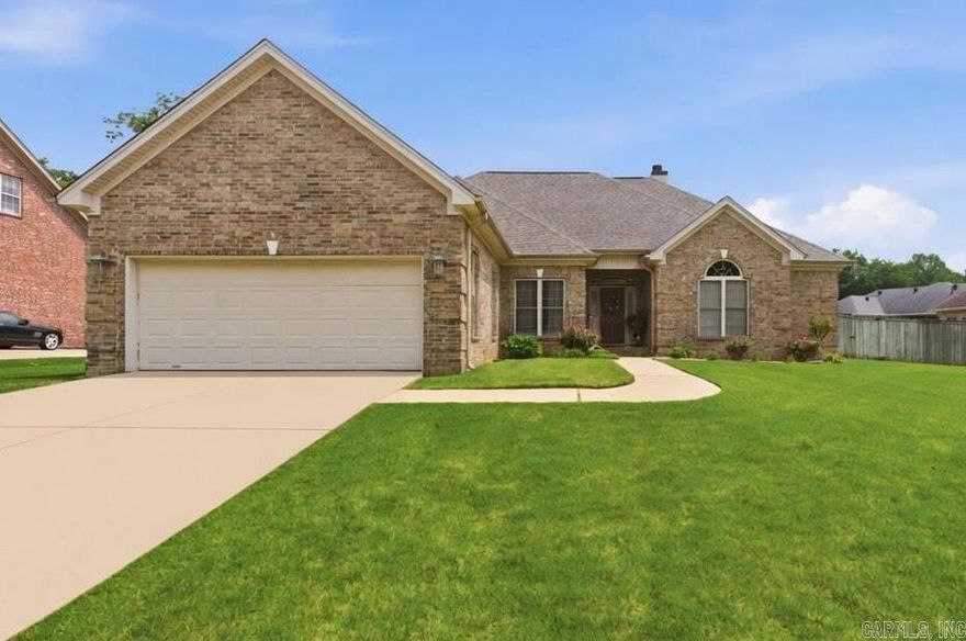 Don't miss this charming home with a fantastic one-level floor plan in Hurricane Lake Estates! This home is perfect for entertaining with a spacious living room and a dining room that makes family gatherings easy. The kitchen has an abundance of granite countertops and storage, as well as a newer gas range/oven, microwave, and dishwasher (all replaced in 2022). The primary suite is a great retreat after a long day and features plenty of bathroom storage for linens and a large walk-in closet. Two additional bedrooms share a jack & jill bathroom with separate vanities. A third extra bedroom, is very large, and would be ideal for a bonus room or flex space if not needing a fourth bedroom. Rounding out the interior is a large laundry room with extra storage, and a sunroom that is currently used as an office (not included in sq footage). Additional updates include fresh paint, newer flooring, and a hot water heater replaced in 2023. This home stands out on it's own, but also includes fantastic neighborhood amenities including the neighborhood pool, lake access, pickleball courts, play ground, and more! Schedule your private tour today!