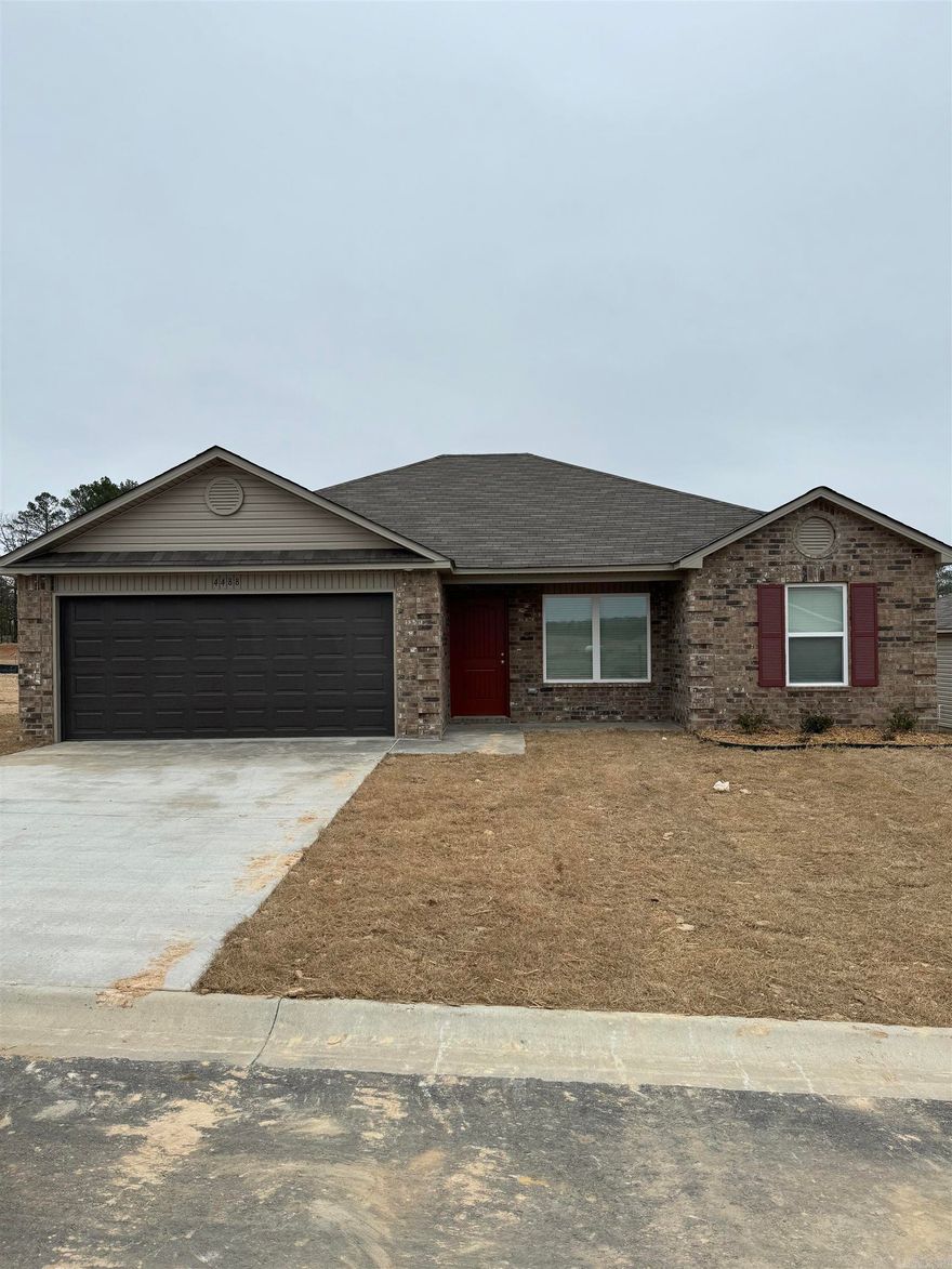 The Franklin is a long-term favorite! This open-concept 3-bedroom home has a generously sized Master Bedroom, and Bedrooms 2 & 3 are just steps away from the hall bath. Come see why this plan is a best-seller!  Thoughtful upgrades included in this home: 14x10 uncovered patio, soaker tub/shower combo in Master Bath, plumbing faucet upgrade 2, 8" deep Kitchen sink, door bell, 16" laminate bar top in Kitchen, Luxury Vinyl Plank flooring in wet area and Living Room and adjacent hallways, raised ceilings in living areas per municipal requirements, Cheyenne style interior doors, baseboards level 2, full sod, microwave hood in Kitchen, smooth top range.   THIS HOME IS SCHEDULED TO BE COMPLETE IN EARY FEBRUARY.  NOTE: Annual assessments depend on the lot, and assessment amounts range from $398-447. The bond expires 2038.