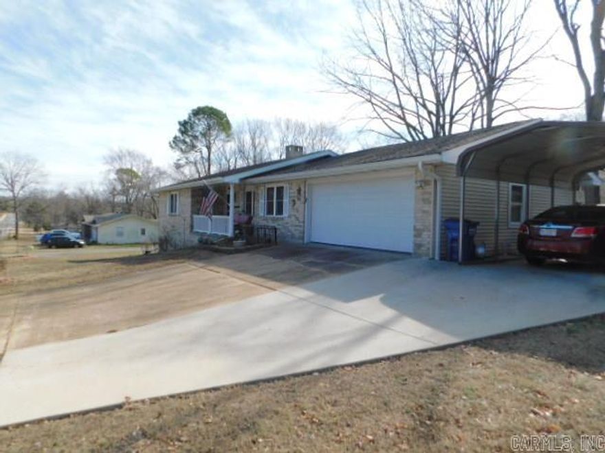 Take a look at this well-maintained 2 bedroom, 2 bath home situated on a corner lot in the city limits. This property features a versatile game room with its own mini-split heat and air system, offering comfortable year-round use. The privacy-fenced backyard provides a great space for pets, entertaining, or relaxing outdoors. Inside, you’ll find a functional layout with laminate and carpet flooring, a cozy gas-burning fireplace, and numerous updates throughout. The kitchen offers newer appliances, major improvements include a central HVAC system installed in 2022 and new windows installed in 2021 for improved comfort and energy efficiency. A detached carport provides convenient covered parking. This move-in ready home is full of value and functionality.