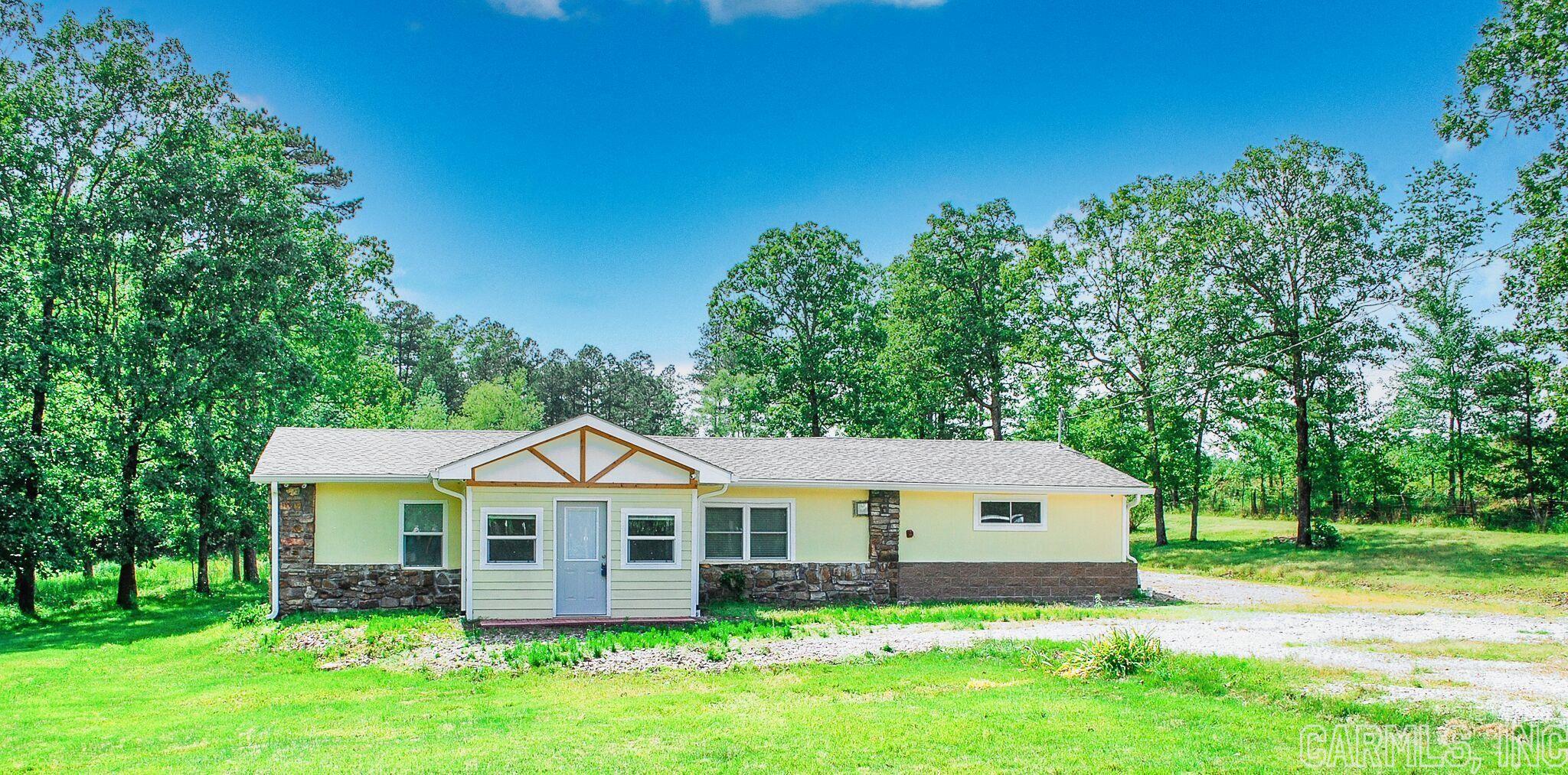 NEWLY REMODELED COUNTY HOME FROM FLOORS TO ROOF. NEW KITCHEN PLUS APPLIANCES, NEW BATHROOMS AND ALL NEW WINDOWS AND DOORS. NEW A/C AND HEAT AND SO MUCH MORE. HOME HAS GARLAND COUNTY WATER METER AND WELL. FOR YOUR SAFETY AND WILDLIFE HOME HAS ALARM SYSTEM, CAMERAS, AND OUTSIDE SECURITY LIGHTING. A LARGE POLE BARN AND A BEAUTIFUL BIG POND WITH FISH. COUNTY LIVING AT ITS BEST. NO SELLER DISCLOSURE