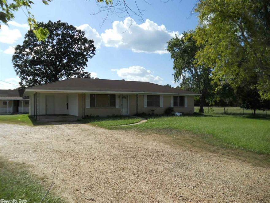 Nice rural setting, ranch style home on 5 acres with barn. Lots of inside and outside storage. Ready to move in. Three sitting area, sunroom, den with gas fireplace and living room. 5 additional acres may be purchased for a total price of $139,000. A total of 20 acres with road frontage on Old Dermott Hwy is available for $179,000.