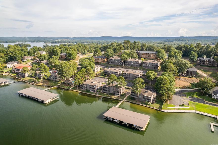 Need to get away?? That's easy! Just own your own piece of South Shore Resort on beautiful Lake Hamilton! South Shore Resort is ranked the #1 resort in Hot Springs on Trip Advisor and it's no wonder why! Whether you're coming for the weekend or a full time resident, you'll enjoy the complex's beautiful pool, indoor and outdoor hot tubs, tennis, basketball, pickleball, mini golf, game room and playground. This condo is tucked away from all traffic so it's super quiet, yet just steps away from the upper pool. Investors, the complex allows nightly rentals and this unit is priced right. Don't wait. See this one today! Furniture and furnishings negotiable with acceptable offer.