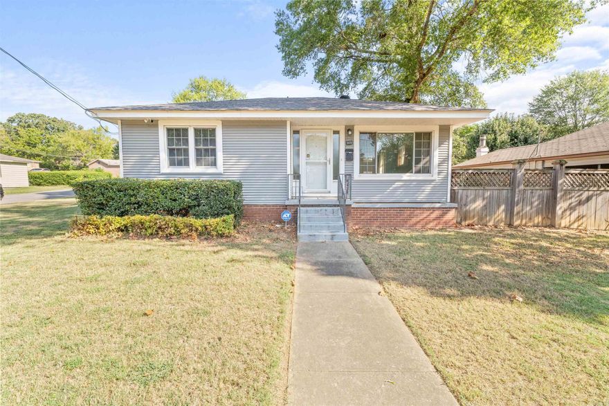 Well-Maintained 2-Bedroom Bungalow located on a corner lot.  This charming home is perfect for a first-time buyer or an investor looking for a solid rental property. It features 2 bedrooms, central heat and air, wood floors, energy-efficient windows, siding, and a laundry area.  Out back, you’ll find a detached shop with a one-car garage (automatic opener included) and a separate room with a window unit—great for a home office, craft room, or whatever else you need. There’s also an extra storage building for added convenience.  Call today to schedule a showing!