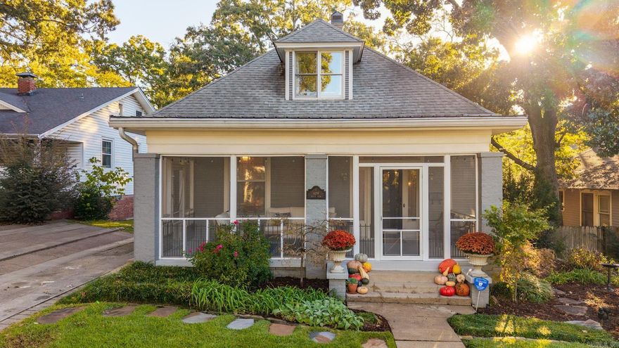 This charming Hillcrest home offers a perfect blend of modern comfort and classic appeal. Located on one of the best streets in the neighborhood, this historic home is just blocks from restaurants & shops. Front living & dining areas are filled with natural light and offer a wonderful open space for entertaining. The completely remodeled kitchen features custom cabinetry & lighting, quartz countertops, a center island with barstools, and a gas cooktop. There are two bedrooms on the main level that share an updated gorgeous bath with a walk-in shower. The upstairs bedroom could be used as the primary with an ensuite bath, walk-in closet, separate office space, reading nook and lots of storage. So many historical features; transom windows above the doors, high ceilings, plaster walls with picture rail molding, beautiful pine floors throughout. Fabulous outdoor areas…enjoy lounging on the front screened porch or the back shaded deck overlooking the landscaped yard. A whole house generator, separate laundry room & outside storage building are an added bonus. Come see this Hillcrest beauty and fall in love!