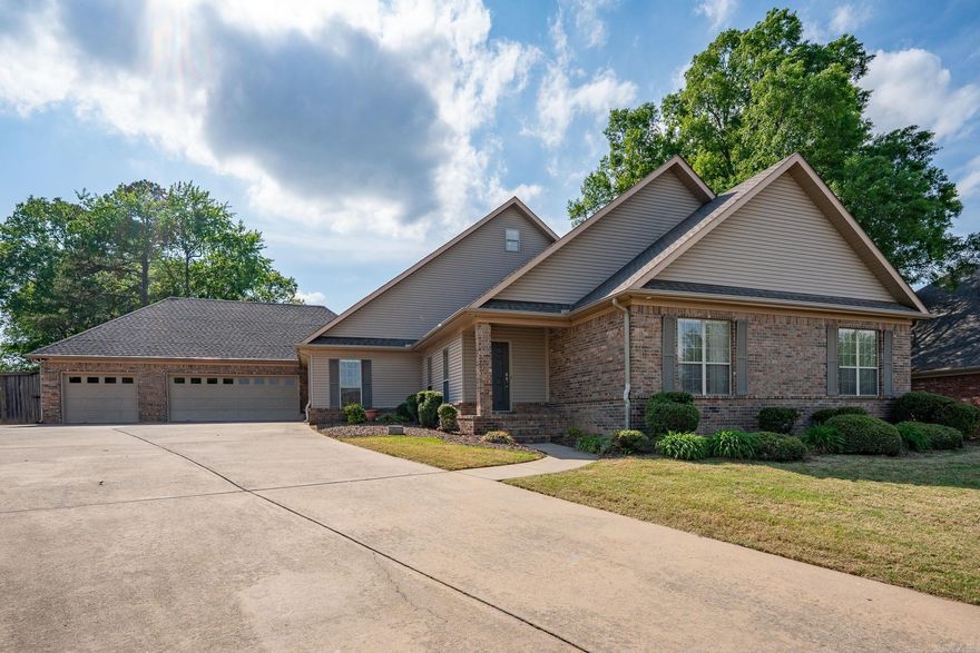 Beautiful custom built home one owner split floor plan primary bedroom, separate walk in shower, jacuzzi tub, separate vanities and a 10'X11' walk-in-closet. Open concept living area with remote control gas fireplace, 7 channel surround sound speakers system with amplifier & 5 listening zones around home stainless steel appliances in kitchen, custom cabinets with pull outs, and breakfast bar in kitchen  with pullouts. Large lot 8 foot privacy fence sprinkler system 16X30 inground pool and large covered patio. 22'X24' two car garage, attached 30'X12' boat storage or shop and 11'x15' pool entry from garage with garage door. 10 plus car parking in driveway. New shingles 2024, new water heater & fridge. Unfinished bonus room upstairs through laundry room 342 sq feet.