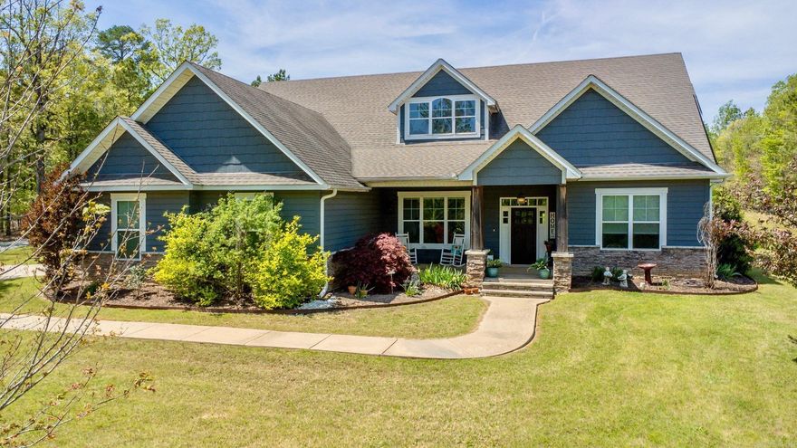 Welcome to 6306 Still Waters Lane—a stunning 4-bedroom, 2.5-bathroom home with shop nestled on 2.06 acres of serene beauty.  This thoughtfully designed property has it all!! It features an open dining and living area perfect for entertaining, a separate office, and a bonus room offering flexibility for your lifestyle. The kitchen boasts quartz countertops, a gas stove range, a breakfast bar, a cozy breakfast nook, a pantry, and a mounted convection oven. Relax by the fireplace with gas logs or take comfort in the storm closet and whole house generator for added peace of mind. Step outside to a fenced backyard complete with a covered porch, pergola, and firepit—ideal for gatherings. The property also includes a 36x50 insulated SHOP with a loft and separate access, perfect for hobbies or additional storage. Additional highlights include a floored attic, 9-zone sprinkler system, and a spacious layout built in 2017. This is more than a home; it's your personal retreat. Don’t miss out on this exceptional property!