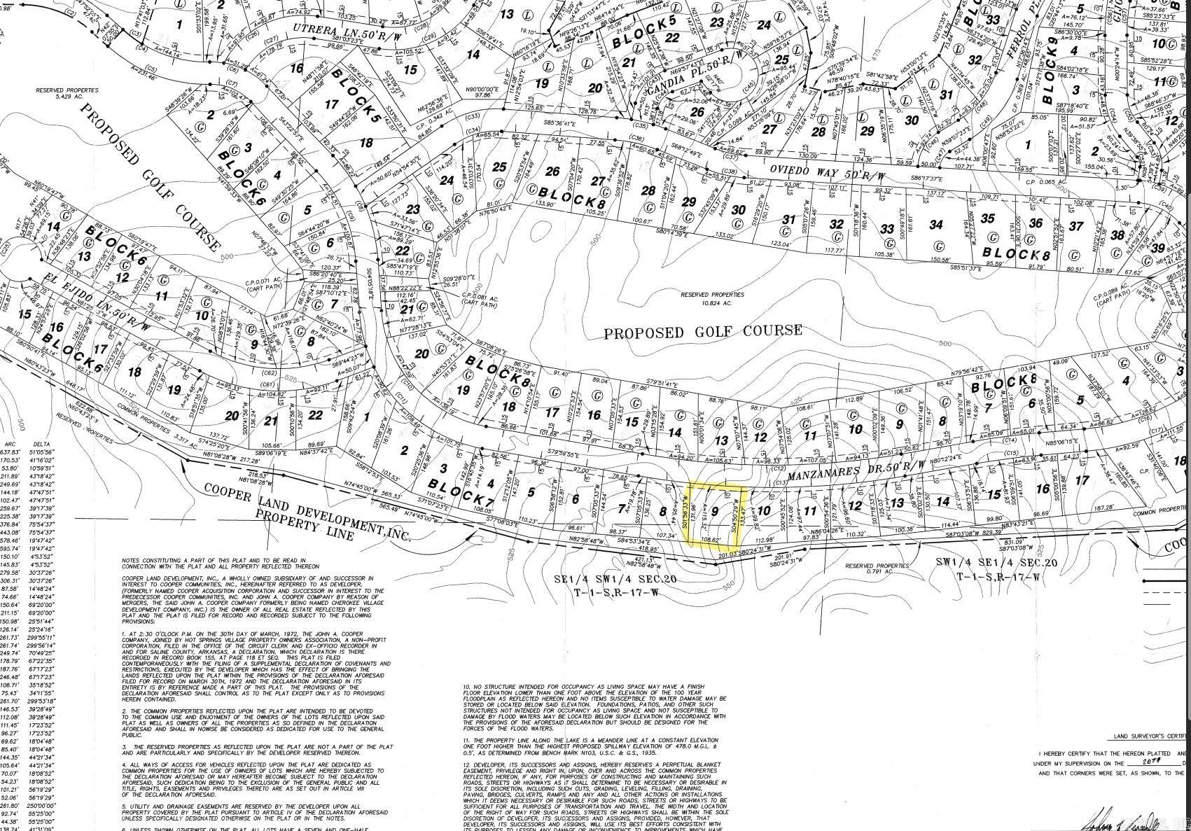 Welcome to the beautiful Hot Springs Village! Looking for a great lot to build your next dream home...Manzanares Dr is a great location. Enjoy all of the fantastic amenities that this golf community offers!
