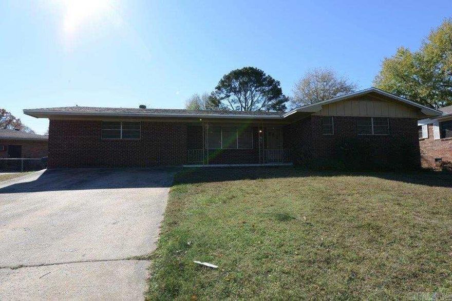Call 5016581716 for a tour! Nice 3 bedroom,1.5 bathroom with fresh paint, could be 4 bedroom room, refinished hardwood floor, brand new solid bamboo hardwood floor, new roof, covered patio, washer and dryer hook ups, a very quite neighborhood.
