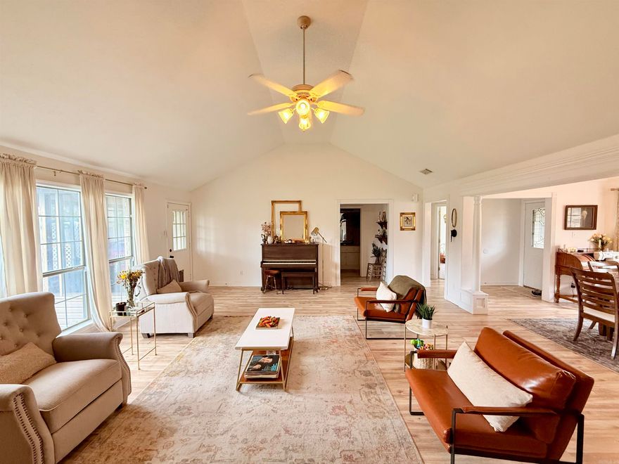 Welcome to your dream home! This stunning new listing boasts an array of luxurious and practical features designed for modern living. Step into the spacious living room, where soaring vaulted ceilings create an open, airy ambiance perfect for entertaining or relaxing. Warm up on chilly evenings by the cozy gas fireplace, adding both charm and comfort to the space. The master suite is a true retreat, featuring elegant tray ceilings and generous walk-in closets for ample storage. Unwind in the spa-inspired en-suite bathroom, complete with a sleek walk-in shower. The fully screened back patio offers a serene outdoor oasis, ideal for enjoying morning coffee or evening gatherings while overlooking the fully fenced backyard—perfect for pets, play, or gardening. For hobbyists or those needing extra workspace, the dedicated shop in the back provides endless possibilities for projects or storage. This home combines style, functionality, and comfort, making it a must-see. Schedule your tour today to experience this exceptional property firsthand!