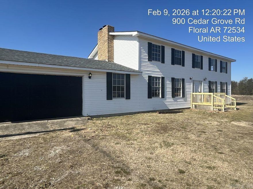 Large home sitting on 3 acres m/l.   New front door and sliding door, new roof.  Property being sold as is.   Freddie Mac First Look Initiative Program until 04/03/2026.  Agents see remarks.   Additioinal docs required with offer.  Proof of funds, or approval letter.