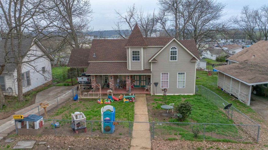Welcome to the market this 1.5-story home featuring an open floor plan with a sunken dining area that provides plenty of space for entertaining or family meals. The primary bedroom is located on the main level, with two guest bedrooms and an additional loft space upstairs. The front and back yards are both fully enclosed with chain link fencing, making it ideal for pets or small children. The property also includes a large storage building in the backyard. Conveniently located close to everything in Batesville. Schedule your showing today!