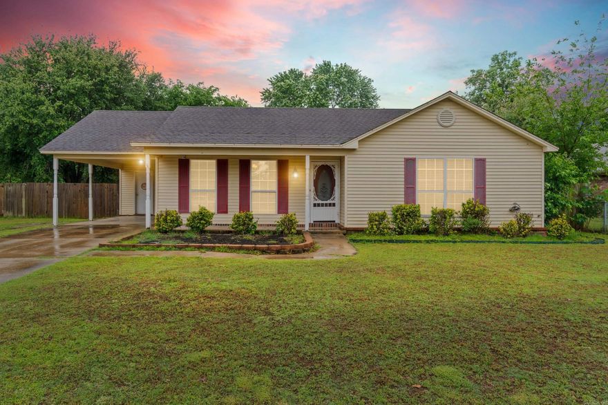 Welcome to 31 Hartwell Circle in Searcy - West Side of Searcy This charming 3-bedroom, 2-bathroom home offers 1,200 square feet with a layout that feels open, inviting, and easy to make your own. The living area gives you plenty of space to gather, relax, and truly feel at home, while the kitchen is functional with room to cook, have family dinners, and enjoy everyday life. The kitchen even offers a pantry! The bedrooms are cozy and the master offers his and her closets! Step outside and you’ll find one of the best parts — a fully fenced backyard with a double gate on one side and a covered patio area that’s ready for summer evenings, cookouts, or kids playing while you sip a coffee. There’s even an outdoor shed for extra storage and a carport with a storage room for added convenience.  This home offers the kind of comfort, practicality, and value that’s getting harder to find... If you’ve been waiting for something affordable, well-kept, and move-in ready… book your showing to tour this one!!