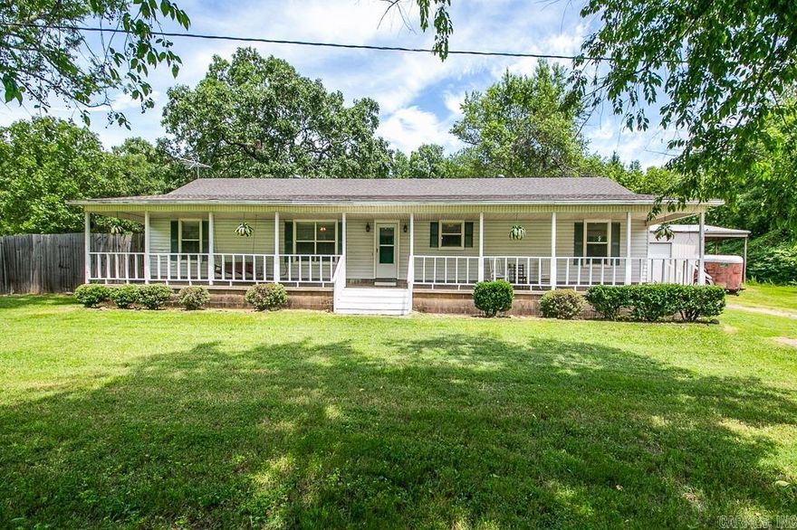 Welcome to your perfect country retreat! This charming 3-bedroom, 2-bathroom home offers 2,100 sq ft of cozy living space. Enjoy relaxing on the long front porch, ideal for morning coffee or evening sunsets. Inside, you'll find laminate flooring throughout, with tile in the wet areas for easy cleaning. The eat-in kitchen features a gas range, perfect for home-cooked meals. A spacious bonus room offers endless possibilities – think family room, office, or playroom. Outside, there's a big shop (shop is AS IS) with covered RV parking and a large storage shed for all your tools and toys. This home combines comfort, functionality, and rustic charm. Come see it today!