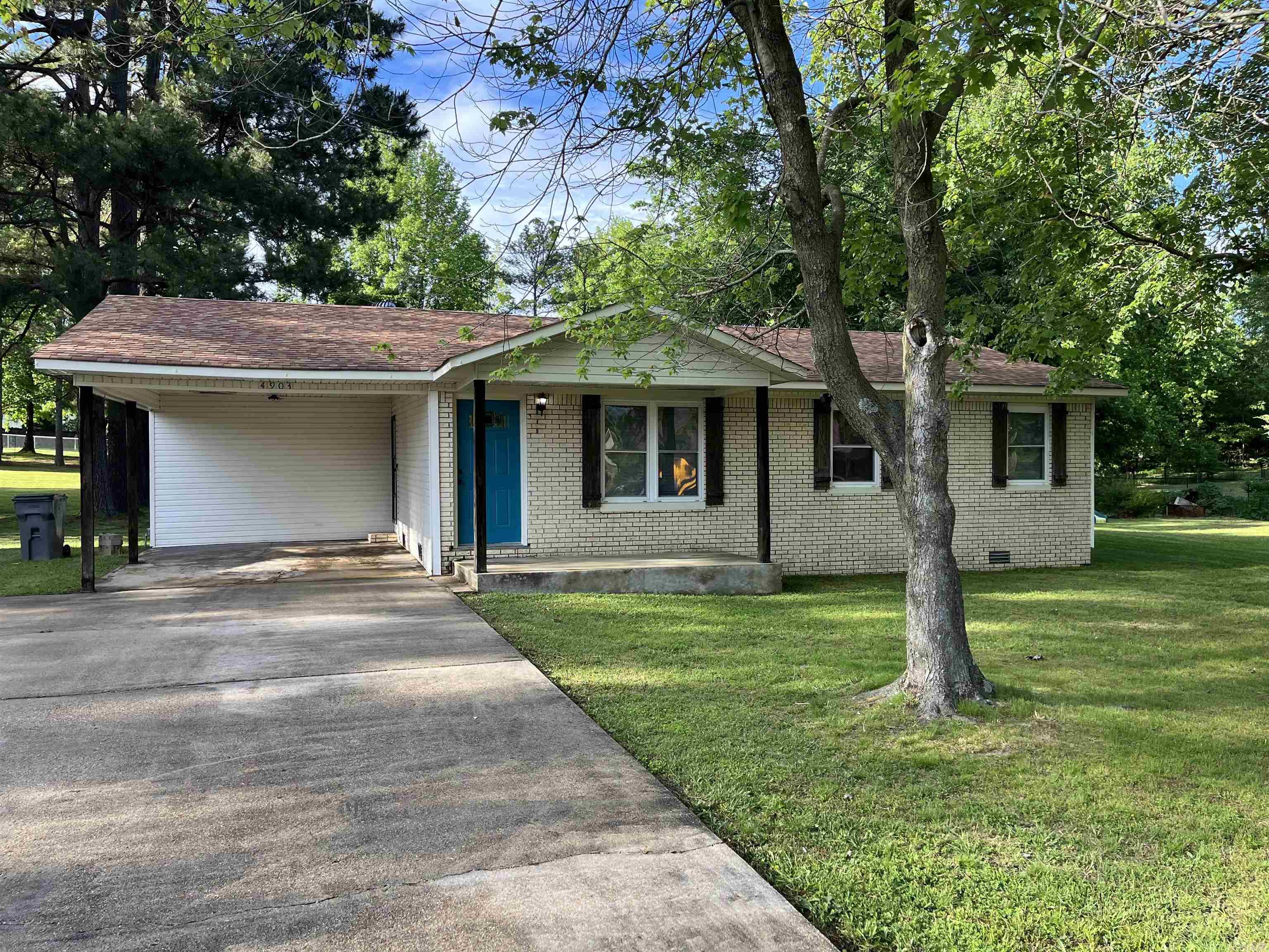 Very Comfortable 3BR / 2 BA Home on the West side. Open Kitchen / Living Area with a beautiful accent wall in the Living Room. Stainless Steel Appliances in the Kitchen with an Island. New Roof in 2016 and New Duct Work about 5 yrs ago. Some New Paint recently. Sitting on a Large Lot with mature shade trees. Has a covered Patio and the Adorable Out Building has Electric. There is already a leveled space to sit a Pool, Trampoline or make an awesome Firepit Area! Call for an appt. to see this adorable home!