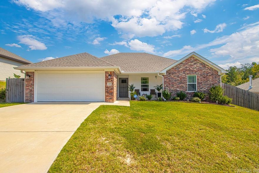 Welcome to this charming 4-bedroom, 2-bathroom home, perfectly situated on a quiet cul-de-sac in Benton. Built in 2022, this home offers modern design, efficiency, and peace of mind with all major systems and appliances—including HVAC, roof, water heater, and kitchen appliances—only 3 years old. Refrigerator, washer and dryer stay.  Step inside to find a bright, open-concept layout that’s ideal for both relaxing and entertaining. The kitchen flows seamlessly into the dining and living areas, while the bedrooms provide comfort and privacy.