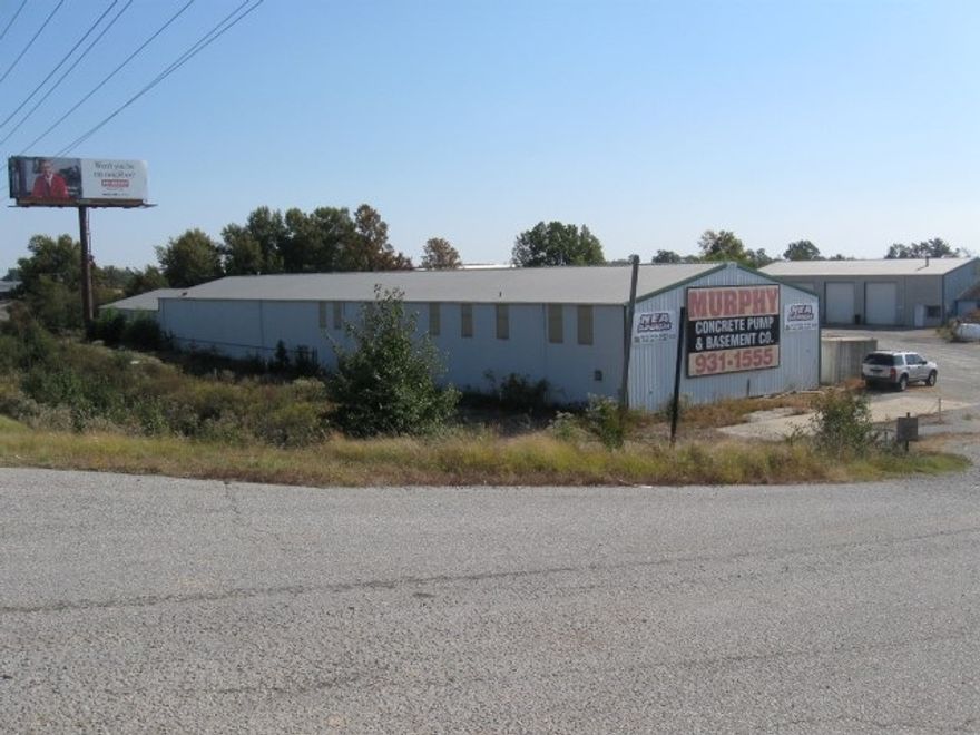 Building has 4 sections and 1.28 acres on Parker Rd. Seller gets $1700 per year for the lease on the billboard sign. Office area has ac unit & central  building has 3 half baths. Building is on well water and septic.