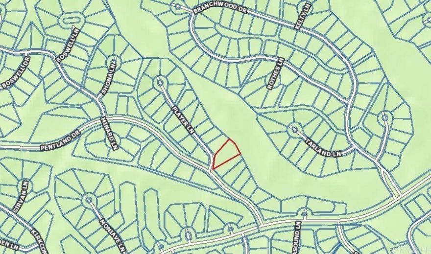 Nice lot within walking distance to the Branchwood Recreation Center, which offers tennis courts, an indoor pool, a frisbee golf course, and paved walking trails.  Close to Highlands golf course and Scottsdale golf course.  Loch Lomond lake is nearby for swimmers, fishermen, and boaters.  Easy access to Bella Vista Bypass.  Perk test available upon request, it passed the perc test in January for a 3-bedroom home.  Lot is level with a slope in the back.