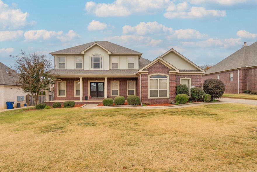 Gorgeous 4 bedroom 2 1/2 bath home in the sought after Greystone neighborhood . Hardwood floors, crown molding, formal living and dining room, 20 ft ceilings in the entryway. Kitchen offers hardwood maple cabinets, stainless steel appliances, solid surface granite counter tops, huge breakfast bar, island and giant walk in pantry. Master bedroom is oversized. Master on suite offers double sink vanities, large jetted tub, sep double headed shower and walk in closet.  Spare bedrooms up stairs with large closets that has plenty of storage.  Covered front and back porches. New roof in 2023, new salt water pool with incredible outdoor living space great for entertaining, new side fencing too!  Yard is completely fenced, this house has it all.