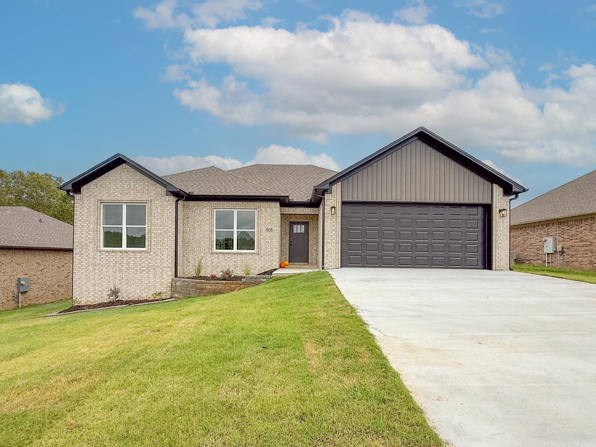 Check out this beautiful new construction featuring 4BR 2BA open floor plan. Quality built with 2X6 walls, low E windows and R-19 Radiant barrier decking. Laminate flooring throughout. This home is complete and ready for a new family. This subdivision is tucked away with a country feel but close to town and freeway. Two 4Br homes side by side. Bring the family