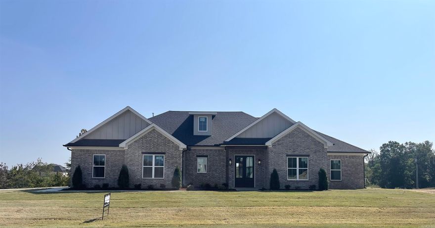 Privacy! GREEN SPACE to the left and back and road to the right means no close neighbors. NEW 4bd / 2.5 ba craftsman style home! East End Sheridan schools! Cedar headers & posts along with classic black front doors make for spectacular curb appeal. Tons of level and usable yard with wooded green space behind. Half bath, laundry with sink, and drop zone conveniently located at the garage entry so you can keep the mess out of the house! Large covered back porch, generous dining nook, gas log fireplace, master soaking tub and tiled walk-in shower, quartz countertops throughout, micro-radius stainless steel sinks in kitchen and laundry, huge laundry with master access, lots of large windows for tons of natural light, large closets and storage throughout, and so much more! Construction extras include gas tankless water heater and spray foam insulation in exterior walls. This incredible property is only minutes away from banks, dining, shopping, salons, etc,  while only 15 minutes to LR. Schedule your showing today!