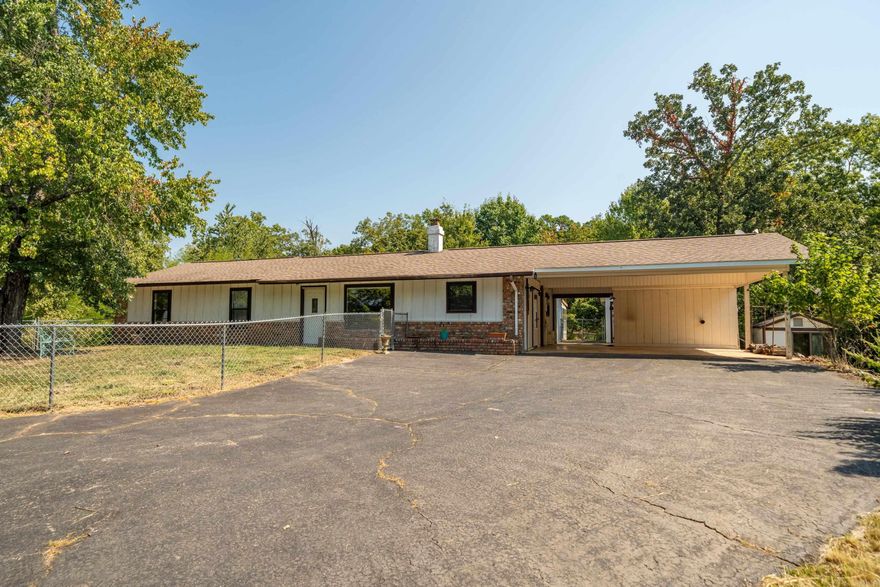 Enjoy peaceful country living with the convenience of being just minutes from town! Nestled on nearly 3 acres in the sought-after Fountain Lake School District, this secluded property offers privacy, abundant wildlife, and deer sightings, all while being close to the bypass, grocery, and hardware stores.The home features a spacious primary suite with a walk-in cedar closet and large bath, two living areas including a den, and generous storage throughout. Outside, you’ll find two large fenced yards, three shops/storage buildings, and city water/sewer—no well water required. Recently appraised at $239,000, this property is listed under appraised value and selling As-is.