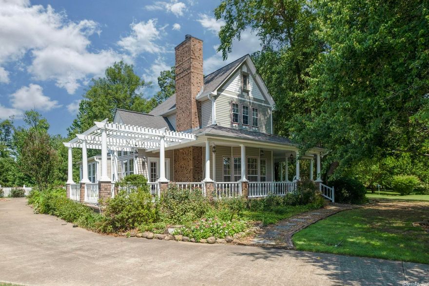 Very nice Victorian home built in 1995. masterbedroom, Masterbath, and half bath downstairs, 3 bedroom and one bath upstairs. House comes with additional lot next to it. Rear loading 2 car garage, 2 out buildings. Sprinkler system in yard.  Agents, see agent remarks.