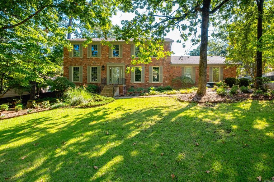 Beautiful traditional brick with handsome exterior and fantastic family friendly floor plan.  Perfect for everyday living and entertaining, featuring a spacious main-level layout that flows from a formal dining room to an inviting living room, office/den and primary bedroom with exquisite ensuite. House has been completely updated and has tons of natural light. Large game room can be used for a workout area or an additional living room. Safe room to be used for valuables or storage.  The gorgeous backyard is private and beautifully landscaped. Amazing location with convenient access to shops, dining and parks. Showings begin Saturday 11/22.