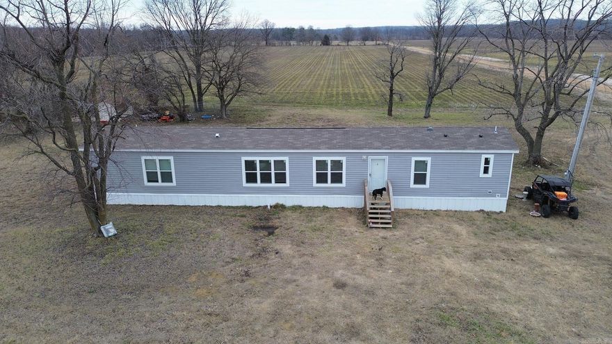 If your looking for seclusion and a quite private setting then look no further. This Single Wide Clayton Mobile home was purchased in 2024  for a property located outside of Marmaduke and down approximately 1 mile of gravel road. The home sets on approximately 3 acres and has 3 bedrooms and 2 full baths and a spacious kitchen. Carpet is in the bedrooms with vinyl flooring throughout the rest. A Huge window in the living room allows for the natural light to enter. Private back rooms have blinds and curtains. Porches are located on front and back of home with a shed located at the back of the property for storage. Utilities are located on property. You won't know how charming this place can be until you really schedule a visit to view it in person. Call your REALTOR today and tell them to put this place on the list to see.