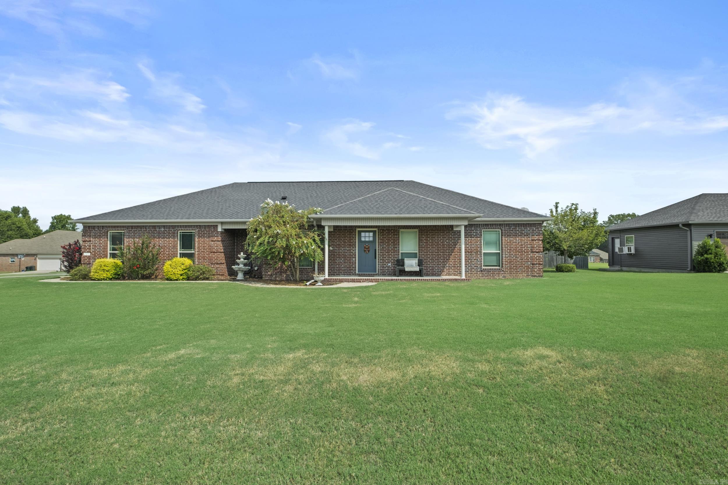 You are going to Fall in Love with This Home! This stunning property sits on over an acre and offers everything you've been dreaming of- an in-ground pool,hot tub,shop,storm shelter, and so much more! Step inside to find a home that has been completely updated from top to bottom. Recent upgrades include a new roof, newer HVAC system , and high end appliances such as a Viking Convection cooktop, Bosch double ovens, and a built in refrigerator (that conveys with the home), The garage features a storm shelter for peace of mind , plus a a second detached garage/shop with full concrete drieway. Out back you'll feel like you've arrived at a private resort. The 15X33 ingroound pool boast a new liner and a new pump motor with a diving board complimented by a relaxing hot tub and pergola. To top it off, the patio has been finished with custom reflective cool paint designed to keep surfaces up to 15 degrees cooler underfoot! This home has it ALL! schedule your tour today