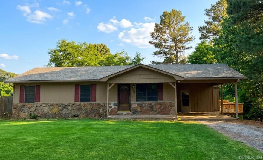 Newly remodeled stone and siding three-bedroom, one-bath home situated on a large lot with a carport and a beautiful backyard view. This move-in-ready property offers fresh updates throughout and plenty of outdoor space to enjoy. Seller is offering to pay closing costs up to $2500 and will provide a termite clearance letter, making this an excellent and affordable opportunity for buyers.