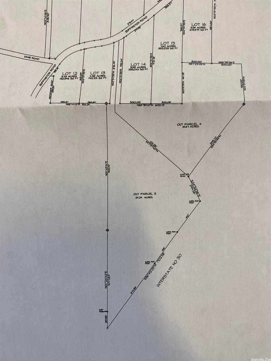 Nice Secluded, Wooded 29.29 Acres... Close and Convenient to all major interstates.   ( This tract is Outparcel 3 )