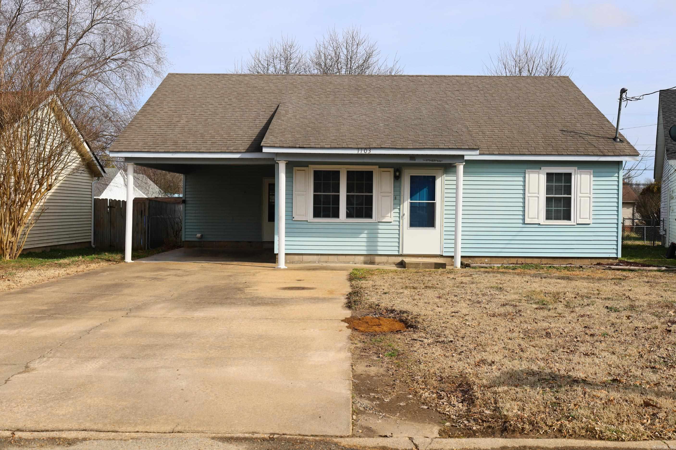 Cozy Charmer: 3-Bed, 2-Bath Home with Fenced Backyard and Spacious Kitchen! This adorable home features 3-bedroom and 2-bathrooms. Enjoy the privacy of a fenced backyard, ideal for relaxing or entertaining. Inside, you'll find a spacious kitchen with ample counter and cabinet space. The inviting living room features a vaulted ceiling, creating an airy and open atmosphere. This charming home is just waiting for you to make it your own. Sellers are offering a $7,000 allowance for a new roof. Don't miss your chance to call this cozy gem your own!