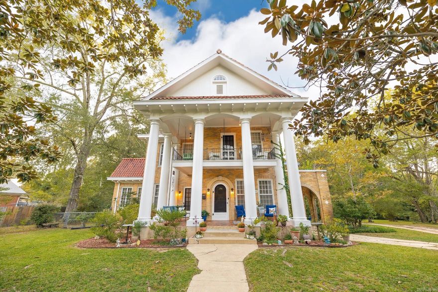 Historically known as the Saxon Plantation, this grand home has kept much of its character over the years.  With a nod to modern conveniences, the woodwork, high ceilings, and abundance of trimmed windows are lasting reminders of an era past when homes were crafted with intentional excellence.  If you appreciate historic charm complete with a pillared porch, this spacious home offers generous bedrooms, airy kitchen, attic storage via stairs, dual stairways between the main and upper level, and extra storage in the attached basement.  For your outdoor enjoyment, there is a large shop, diamond shaped koi pond, and a mixture of wooded and cleared yard, all sitting on about 4 sprawling acres. *Video tour available on YouTube by searching by the address*