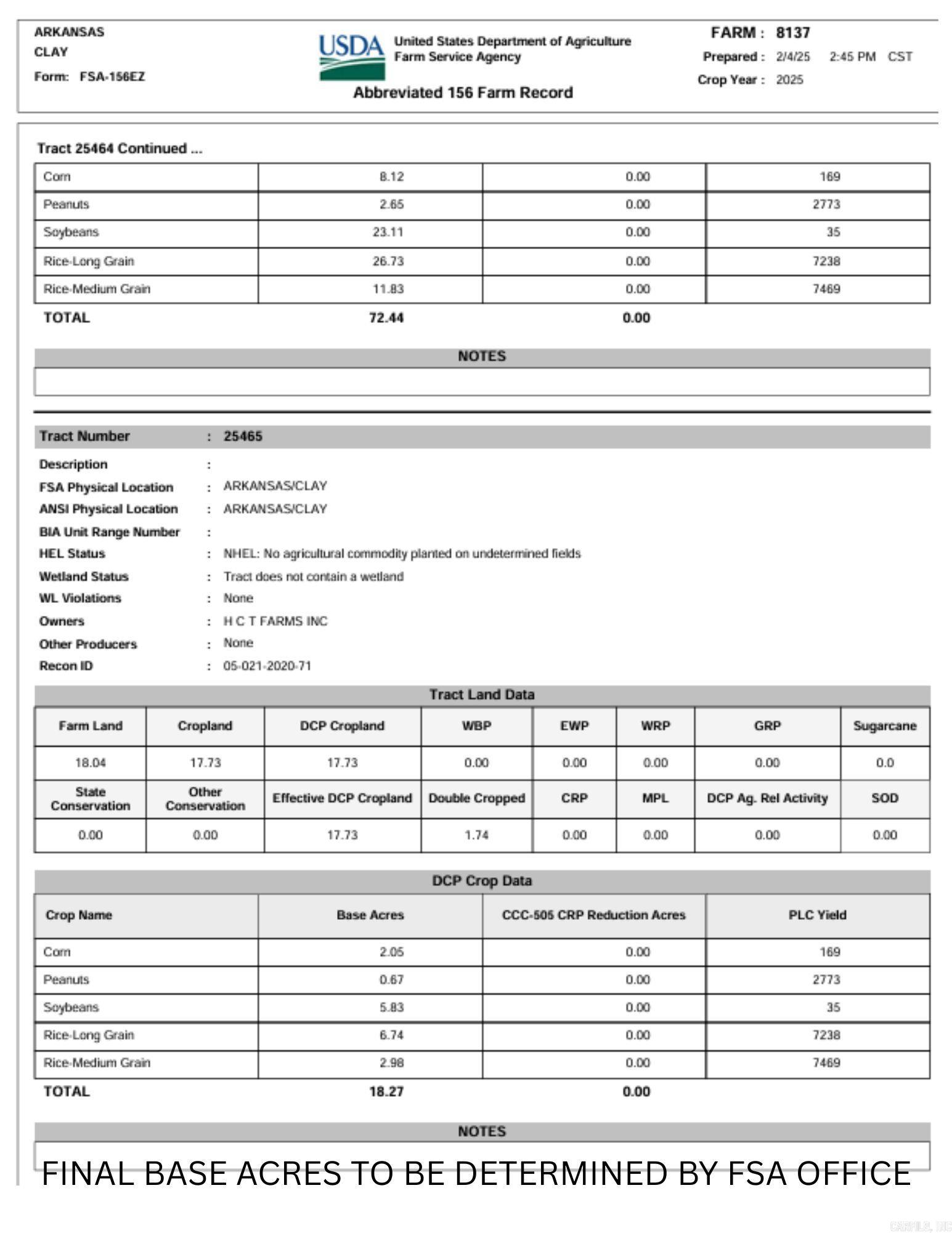 Not in Subdivision - Land
