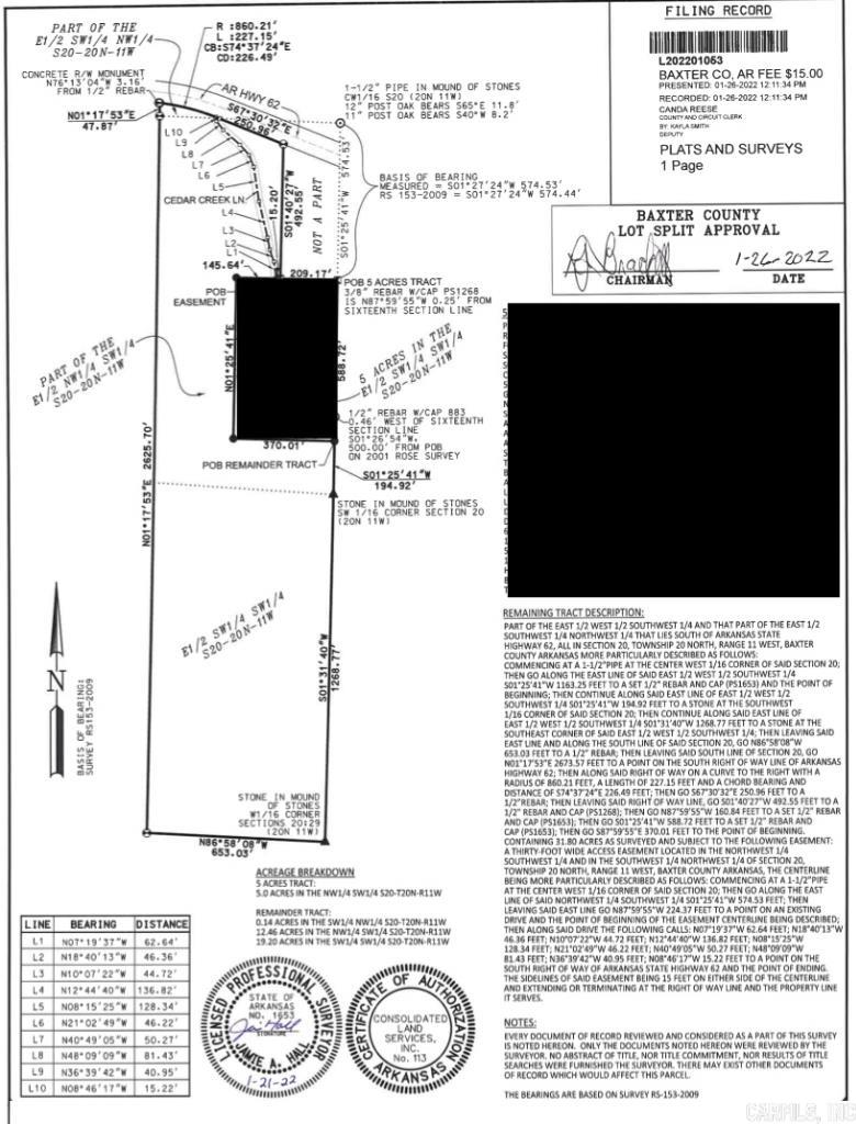 Not in Subdivision - Land