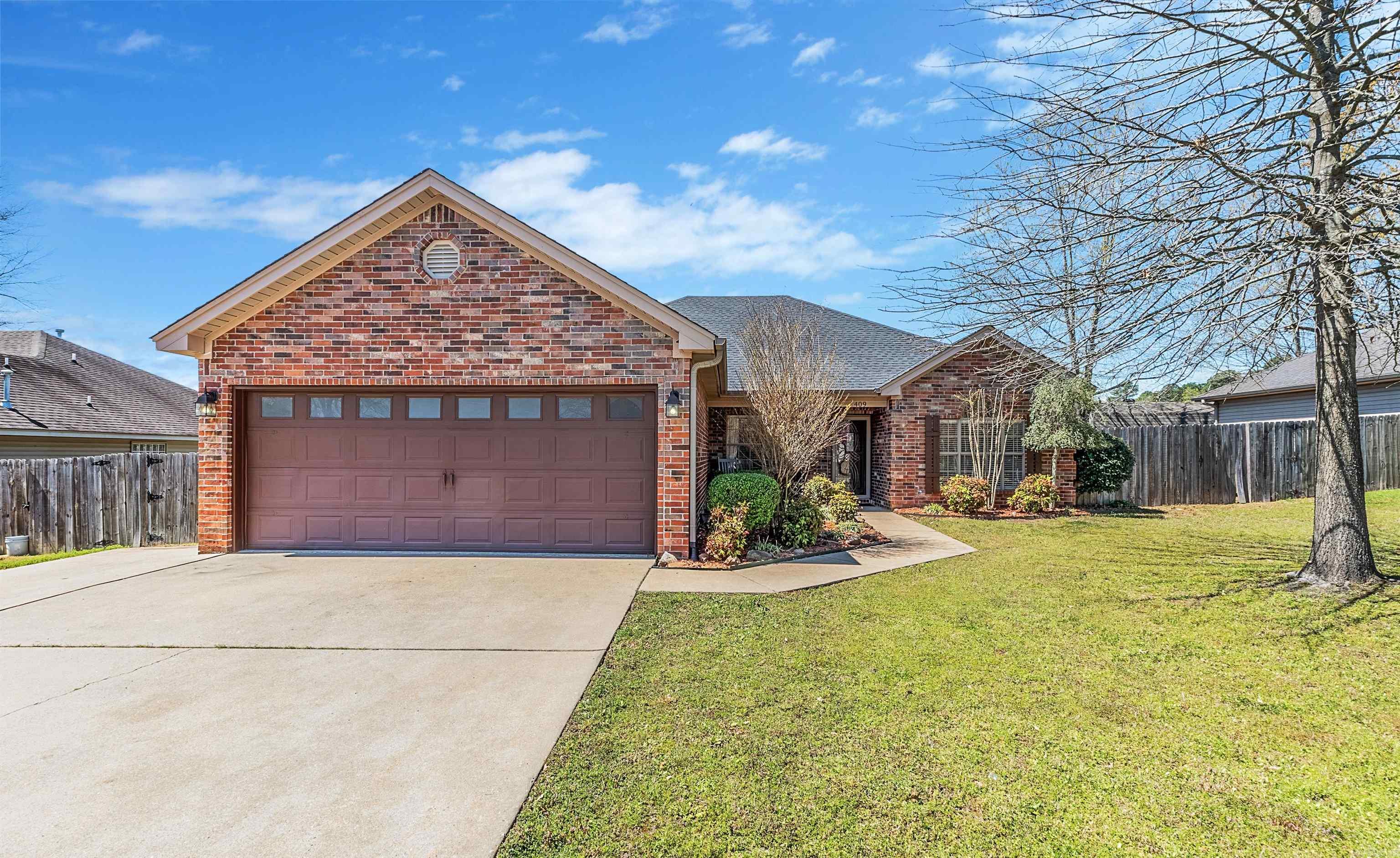 Immaculately home remodeled in 2020 (see agents remarks for details). New Roof on house & storage shed in 3/2024. Easy flow floorplan, large pantry, laundry room, breakfast bar, eat-in dining, large living area. Split bedrooms. Primary bed w/sitting area, his & her closets in bath, jetted tub, shower & double sinks. Guest beds have nice sized closets with the bath between the rooms. Three additional storage closets, floored attic, tray ceilings in primary & living rooms, ceiling fans, gas fire logs in fireplace. Extra parking pad, covered porch & patio, shed conveys, HVAC 2015.