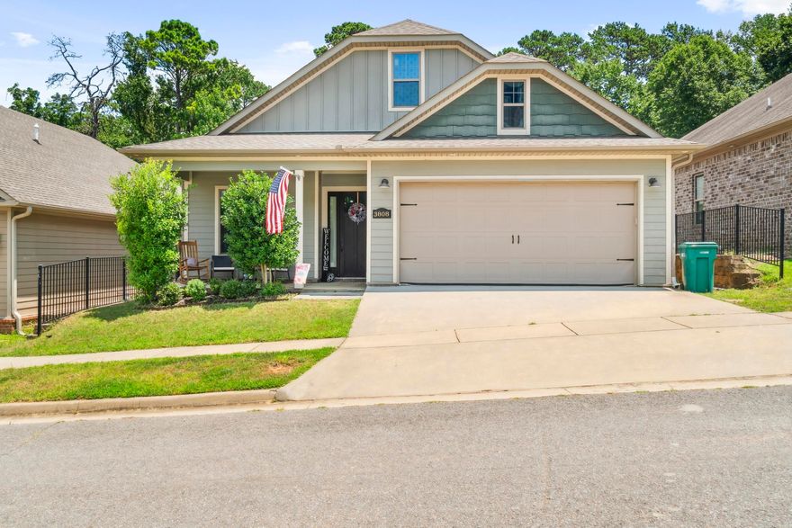 Welcome to this beautifully maintained 3-bedroom, 3-bathroom home located in the desirable Hunter Crossing in Bryant. Built in 2017, this 1,950 sq ft home offers a perfect blend of modern comfort and timeless elegance.  Each bedroom features its own private bathroom, providing ideal privacy for family members or guests. The home has been exquisitely cared for and showcases pride of ownership throughout.  You'll love the inviting layout, high-quality finishes, and peaceful surroundings of this gated neighborhood. Whether you're relaxing in the open living space or enjoying the serenity of the outdoors, this home is a true gem.  Don't miss your opportunity to own a move-in-ready home in one of Bryant's most sought-after communities!  Agents see remarks