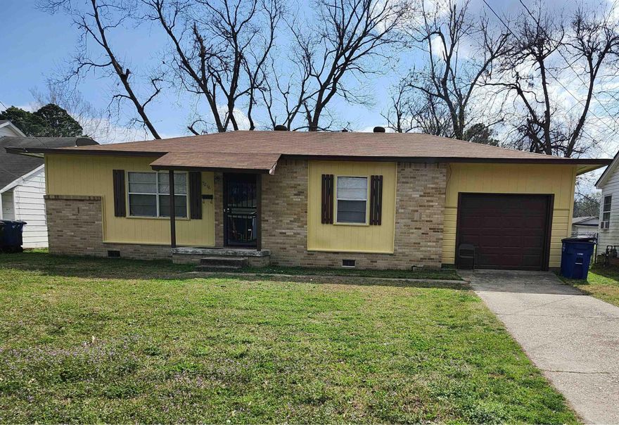 This is a good 2 bedroom 1 bath home with approximately 1,100 square feet. It has a nice size living room, a separate dining room, and the kitchen with solid built cabinetry. No carpet throughout the house. Newer roof. A 1 car attached garage, and an outside storage building/shed which is perfect for lawn equipment. Property is currently leased, and the tenant would like to continue. Please give 24 hours notice for showings. Agents see remarks.