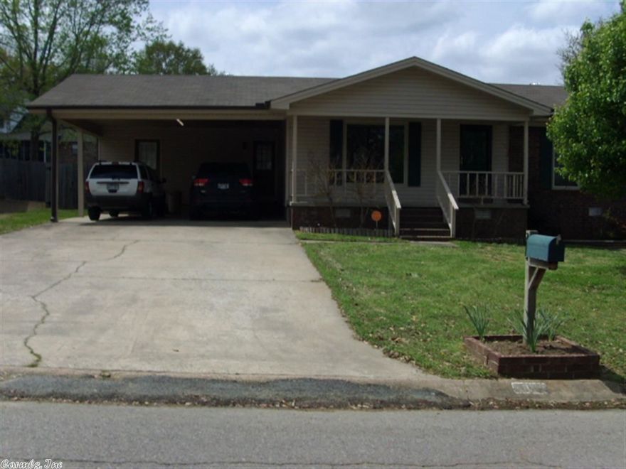 Nice 3 BR 2 BA home, beautiful wood floors in the living room and hall, nice office and laundry rooms. Wired shop in back yard.  New windows with lifetime guarantee that will go with new owner.  Security system,dishwasher will be replaced, large dog in backyard.