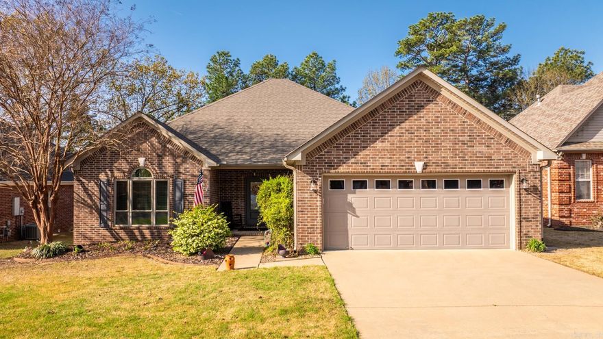 Beautiful Home in Waterside Subdivision – One Block from Lake Willastein  Located in the desirable Waterside subdivision, this home is just one block from Lake Willastein and offers a spacious split floor plan with room for the whole family. Crown molding runs throughout, adding elegance to the inviting living room with a gas fireplace.  The extra-large kitchen has been recently updated with porcelain countertops and can withstand up to 3,000 degrees, so no countertop protection require. There are new appliances, and ample cabinet space, making it perfect for entertaining or family gatherings. A beautiful sunroom provides a peaceful retreat with views of the private backyard, which features a comfortable patio, mature landscaping, and a fully fenced yard with direct access to walking trails.  Extensive updates from 2020-2021 include roof, windows, flooring, HVAC system, and a fully updated kitchen. The 12 x 16 workshop with electricity offers additional storage, a hobby space, or a small workshop.  Located near parks, shopping, and dining, this home offers the perfect combination of comfort, convenience, and natural beauty.