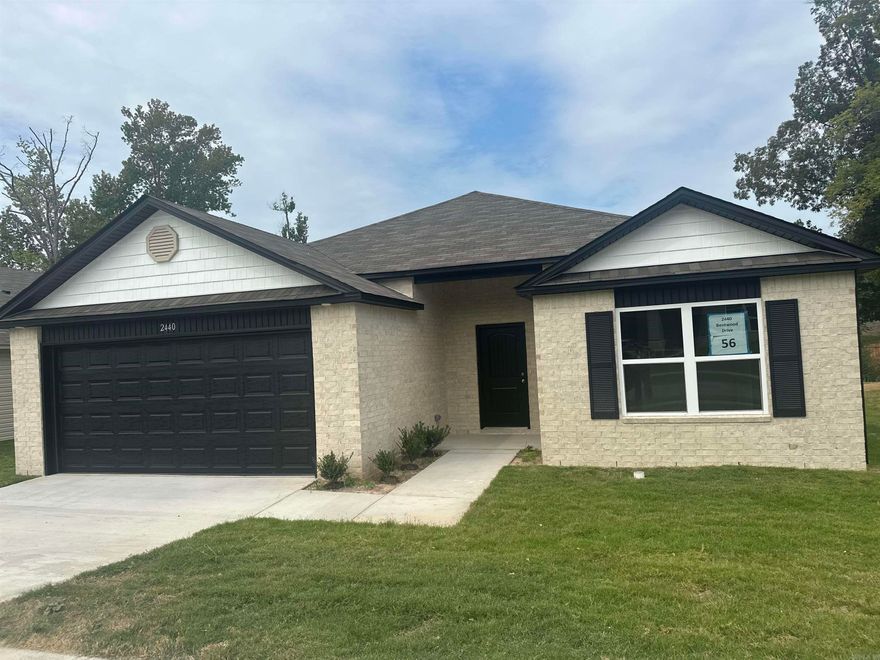 Raleigh plan  Upgrades: soaker tub/shower combo in Master Bath, plumbing faucet upgrade 2, 8" deep Kitchen sink, door bell, added cable jack, flush laminate bar top in Kitchen, Luxury Vinyl Plank flooring in wet areas, raised ceilings in Living Areas per municipal requirements, fiberglass exterior doors, Cheyenne style doors, baseboards level 2, 25in wide attic stairs, LED disk lights in Kitchen, full sod, stainless steel appliance package.   THIS HOME IS SCHEDULED TO BE COMPLETE IN EARLY SEPTEMBER.   ***AGENTS, PLEASE SEE AGENT REMARKS OR SHOWING REMARKS.***  $100 initial assessment collected at time of closing.