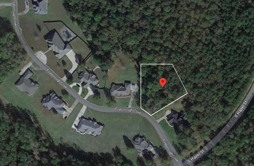 Amazing 1 acre lot located in the desirable Foxborough gated community in Pine Bluff. Level lot situate at the front of the community. Backs to green space.