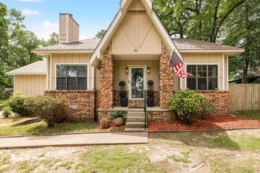 Charming home on nearly half an acre in the heart of Bryant, nestled in a quiet, established neighborhood with mature trees. This 4-bedroom home features a spacious primary suite on the main level with a walk-in closet, double vanity, and large tiled shower. The kitchen offers custom cabinetry, granite countertops, updated lighting and hardware, a new gas stove and dishwasher, and a butcher block island with sink. Just off the kitchen is a full bathroom and laundry room for added convenience. Upstairs includes three additional bedrooms, a full bath, and a dedicated office. Enjoy outdoor living with a large deck (partially covered) overlooking the inground pool with new liner, pump, and filter, plus a shop for extra storage or workspace. Conveniently located near Bryant schools, parks, and interstate access. See agent remarks
