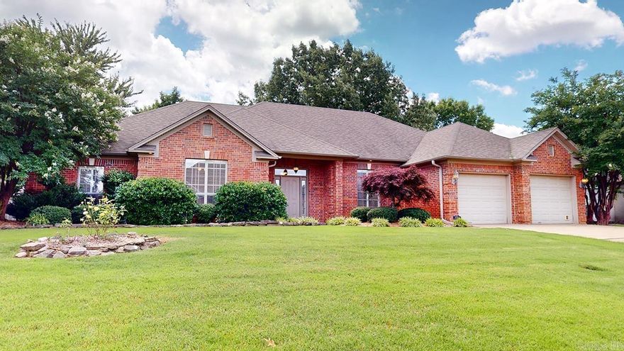 A new opening has just now come available in one of the most sought after Subdivisions in Conway. Priced for a quick sale. Large one level home with excellent expansion of space. Guest rooms are separated with jack and jill bath. Gas fireplace in the great room. Huge covered back porch and extended patio. Breakfast area and separate formal dining. Raised oven in the kitchen. Surface range. So much to work with here. Neighborhood amenities include community pavilion and park. Directly across the street from Conway's premier country club Centennial Valley.