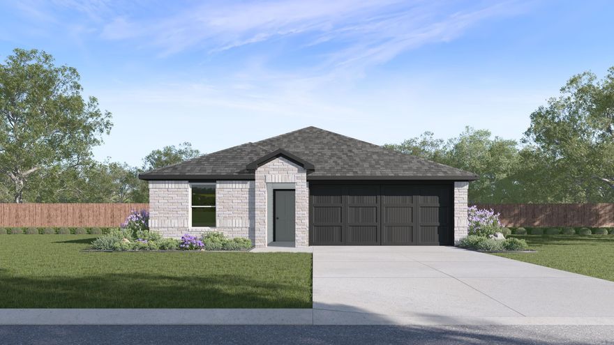 Amazing Austin plan with 3 Bedrooms, 2 baths, and a 2-car garage! These homes feature LVP flooring with carpet in the bedrooms and closets! Kitchen features granite countertops and an undermount kitchen sink! LED Lighting throughout! Primary bedroom with have a walk-in shower, granite counters and a walk-in closet! Brick exterior with Hardie® siding per plan and Architectural shingles. Programable thermostat! Special Builder warranty. Ask for details. Photos may be renderings/stock photos! HOA fees will be used for management. HOA/POA dues are not yet determined, the amount is estimated. HOA will have a $75 transfer fee.