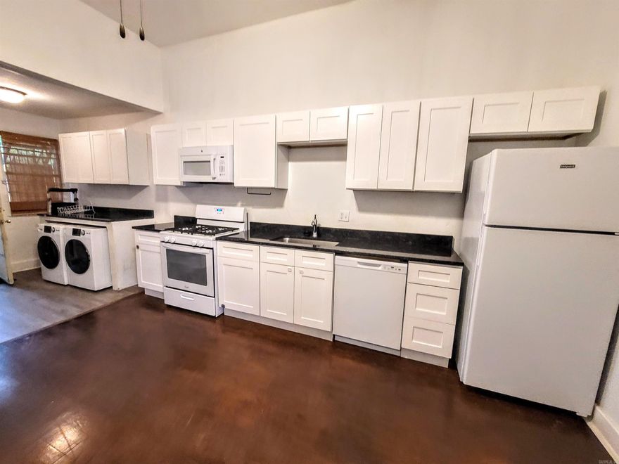 2 bedrooms, 1 bath, washer/ dryer provided.  Updated in 2022. Off street parking.